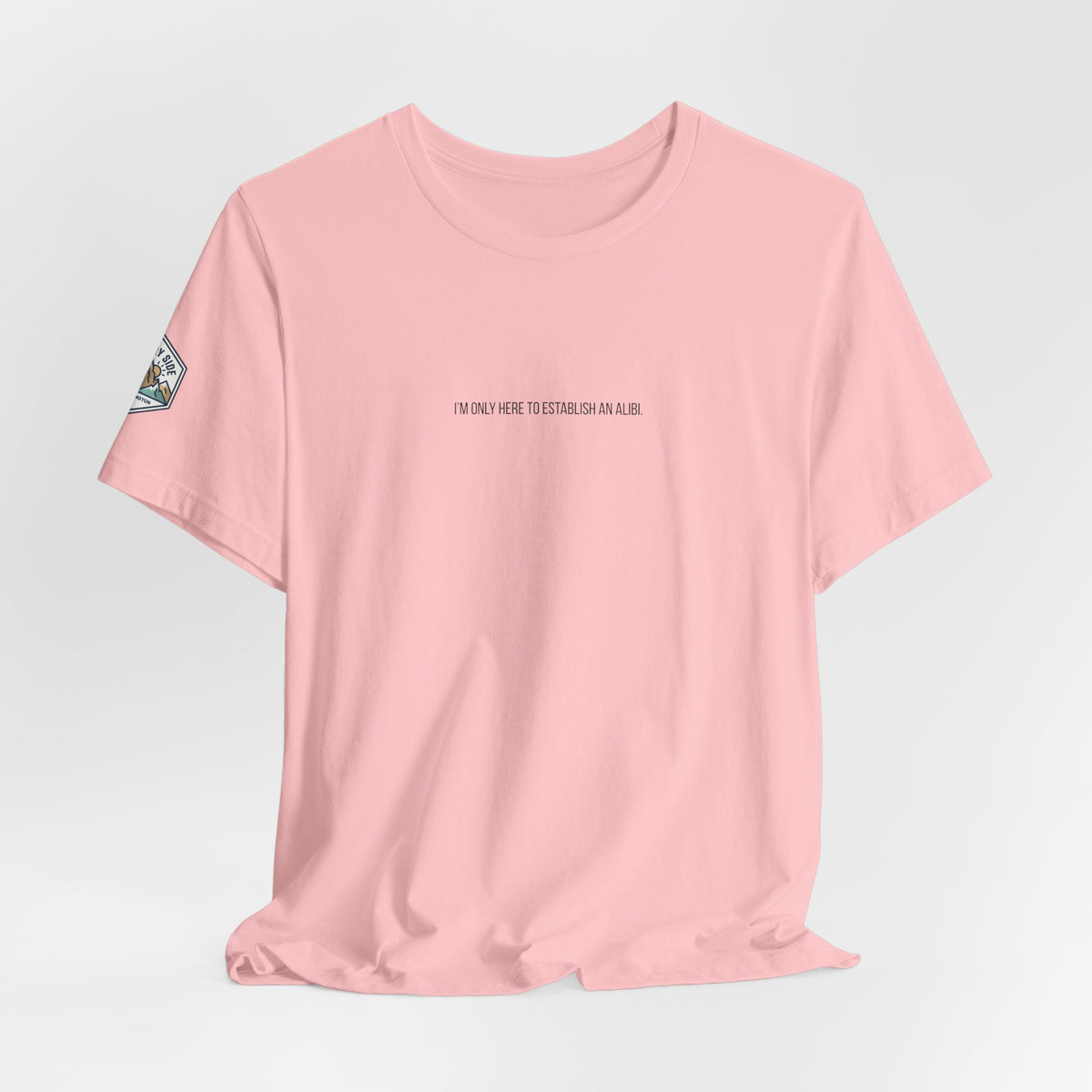 I Am Only Here for an Alibi Minimalist Graphic T-Shirt