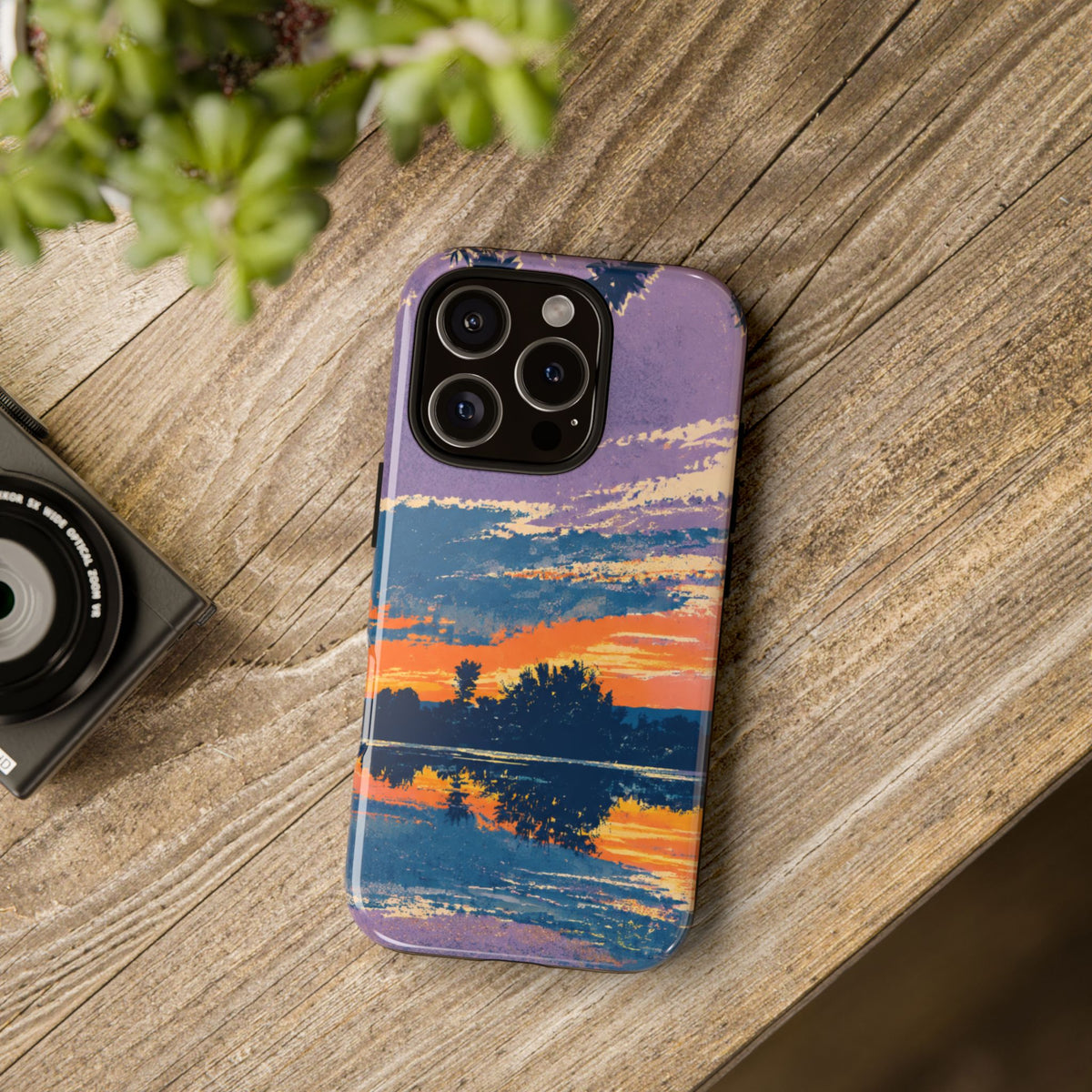 Sunset Lake Tough Phone Case