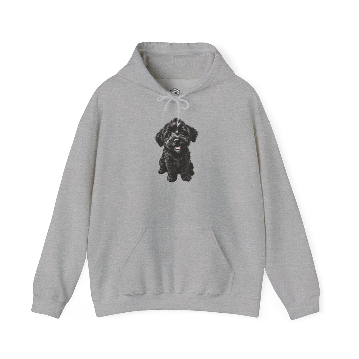 Sweat à capuche pour adorable chiot Schnoodle noir