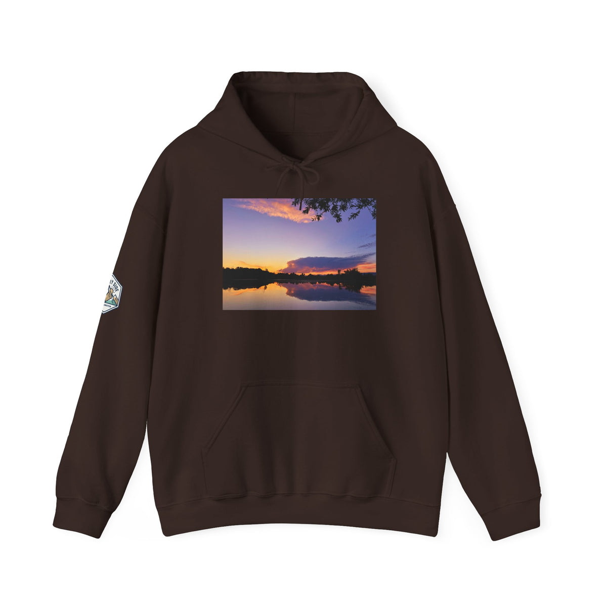 Ellensburg Sunset Fishing Pond Hoodie