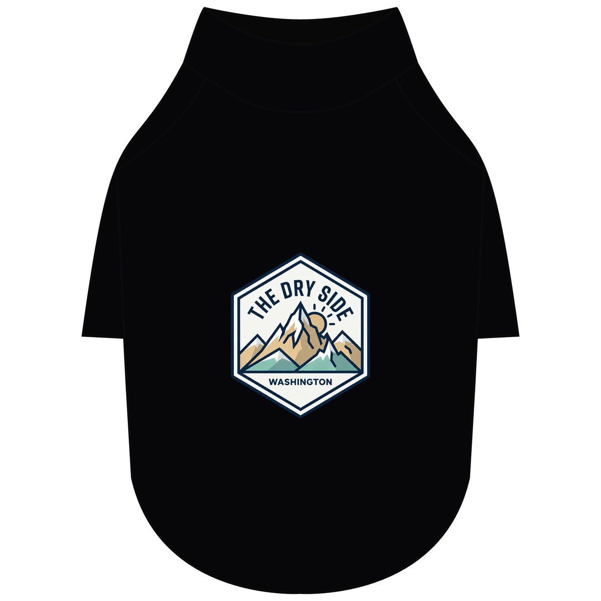 T-shirt raglan pour chien The Dry Side Washington