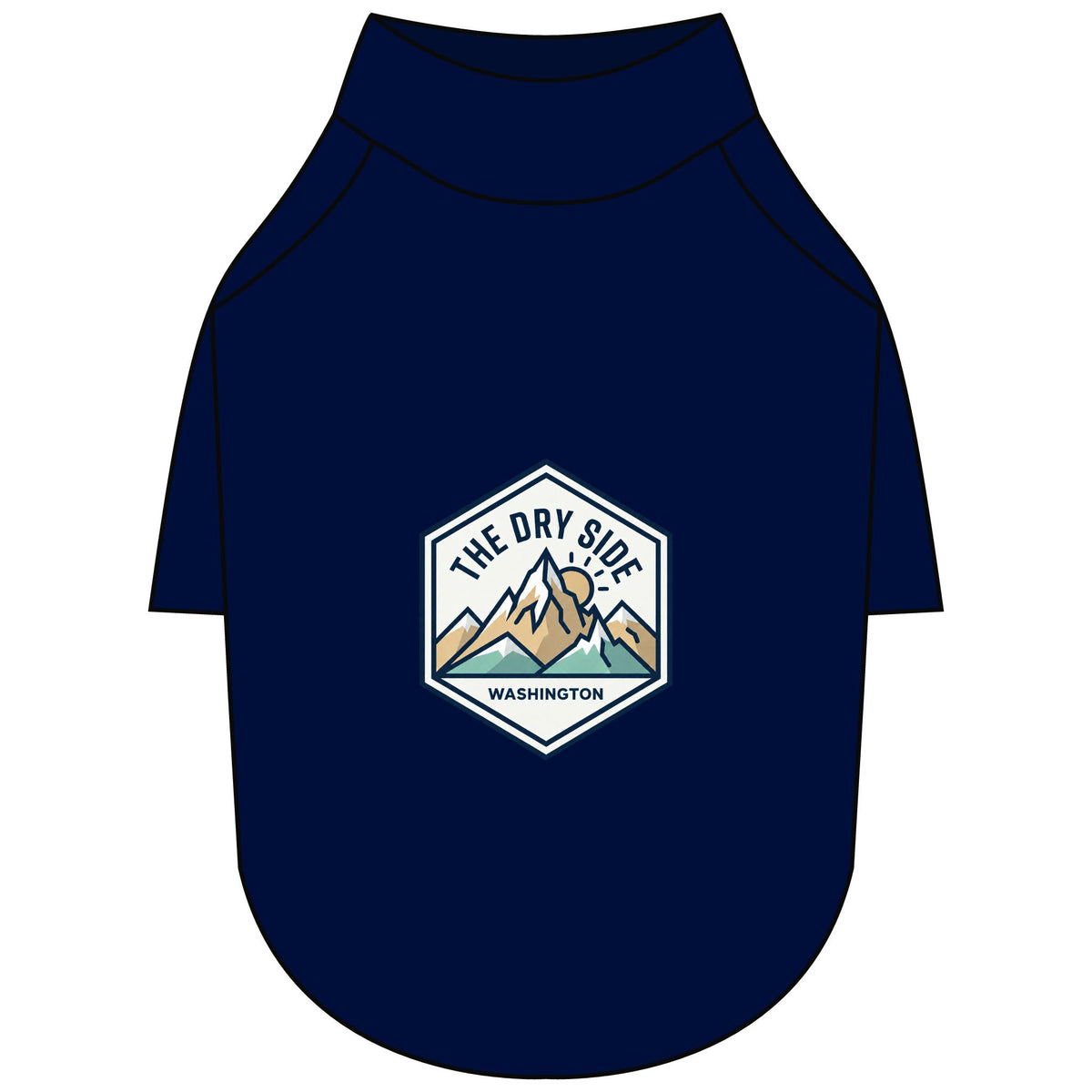 T-shirt raglan pour chien The Dry Side Washington