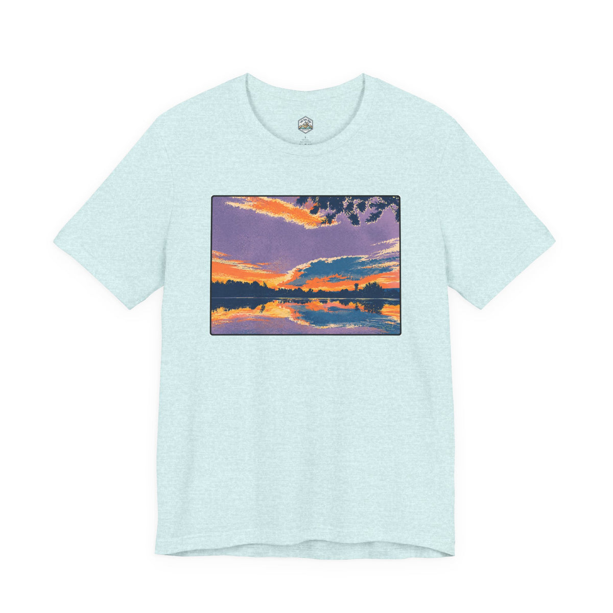 Retro Ellensburg Ringer Loop Sunset T-Shirt