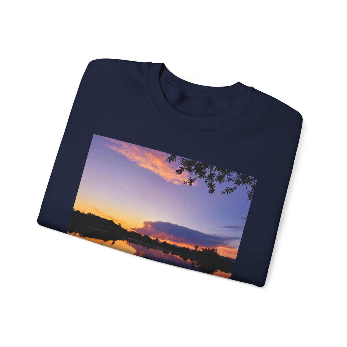 Ellensburg Sunset Lake Landscape Crewneck Sweatshirt