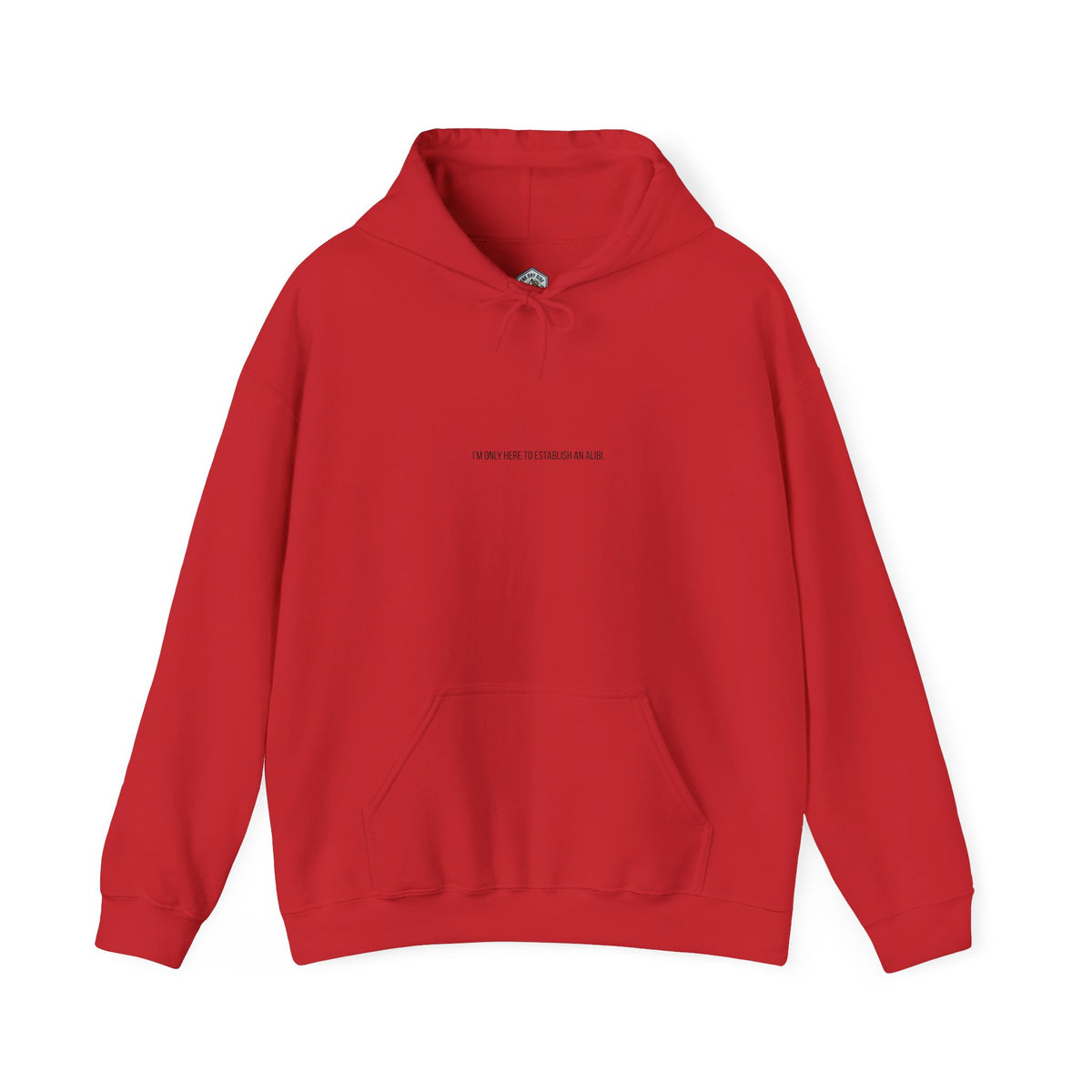 I Am Only Here for an Alibi Graphic Hoodie