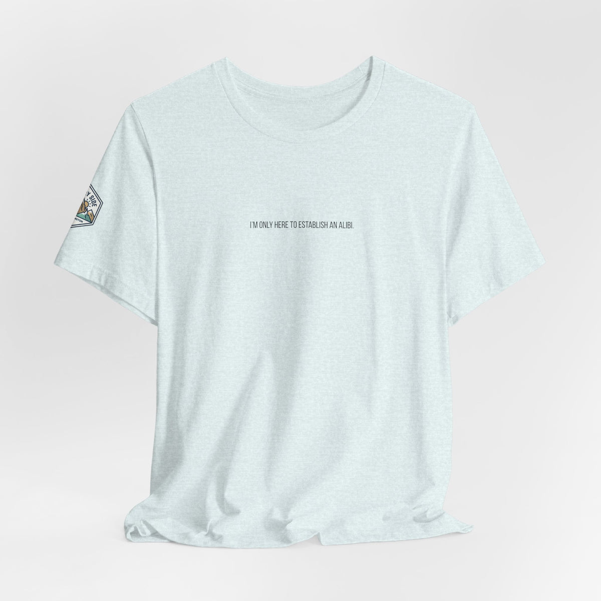 I Am Only Here for an Alibi Minimalist Graphic T-Shirt