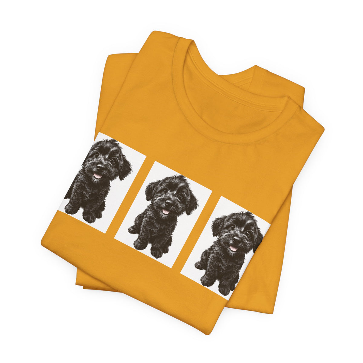 Cute Black Schnoodle Dog Graphic T-Shirt