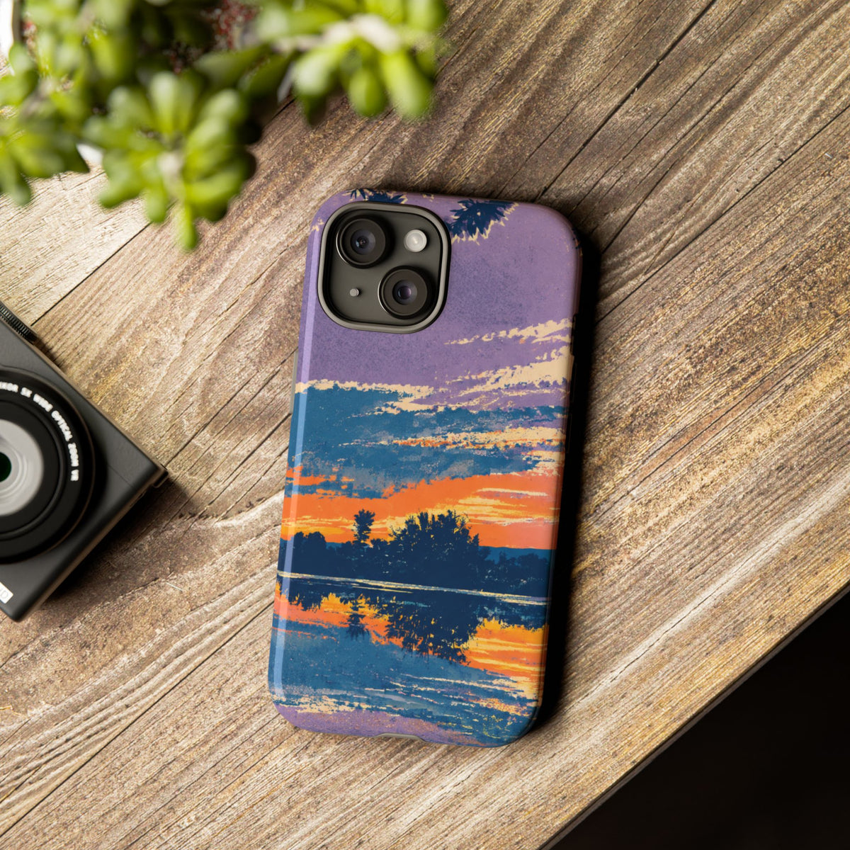 Sunset Lake Tough Phone Case