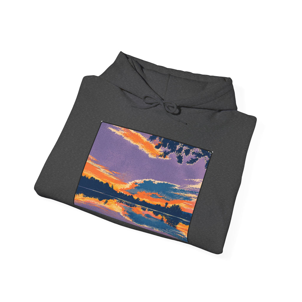Retro Ellensburg Ringer Loop Sunset Hoodie