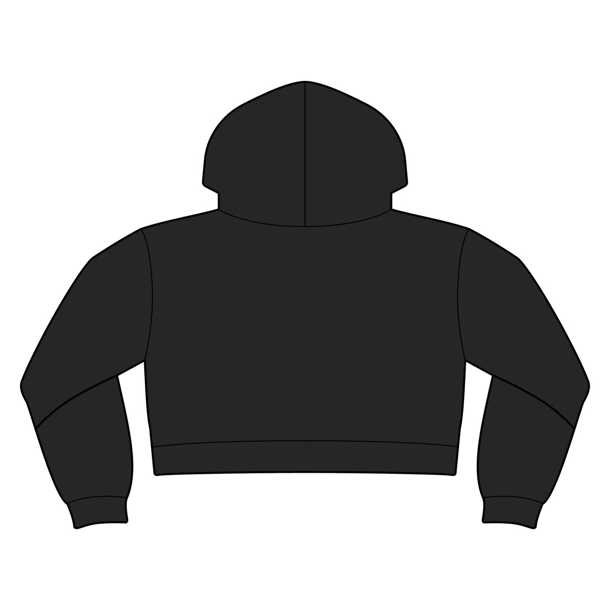 Women’s Relaxed Crop Hoodie No Crumbs, No Cap