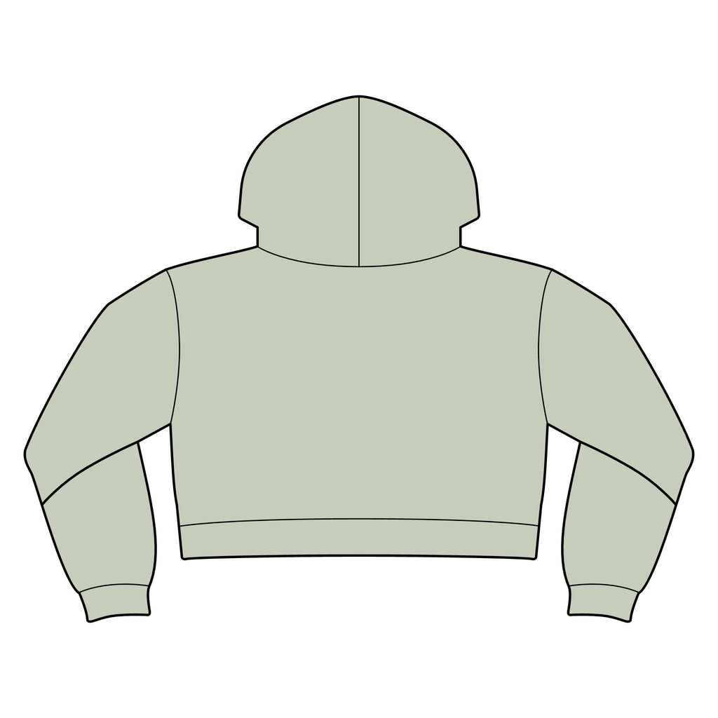 Women’s Relaxed Crop Hoodie No Crumbs, No Cap