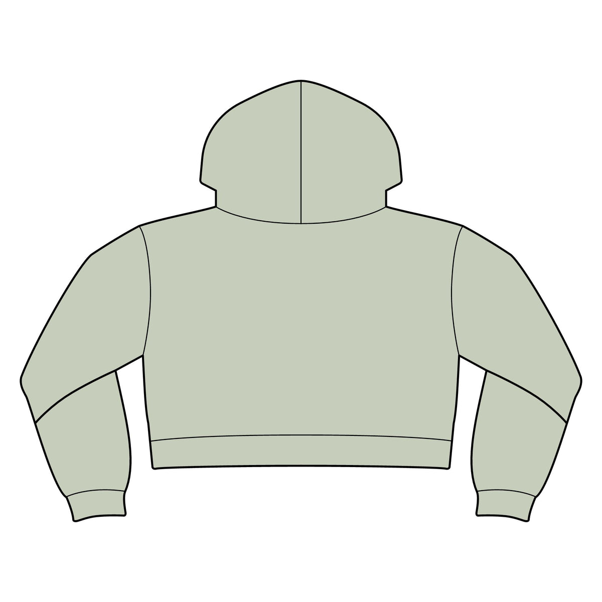 Women’s Relaxed Crop Hoodie No Crumbs, No Cap