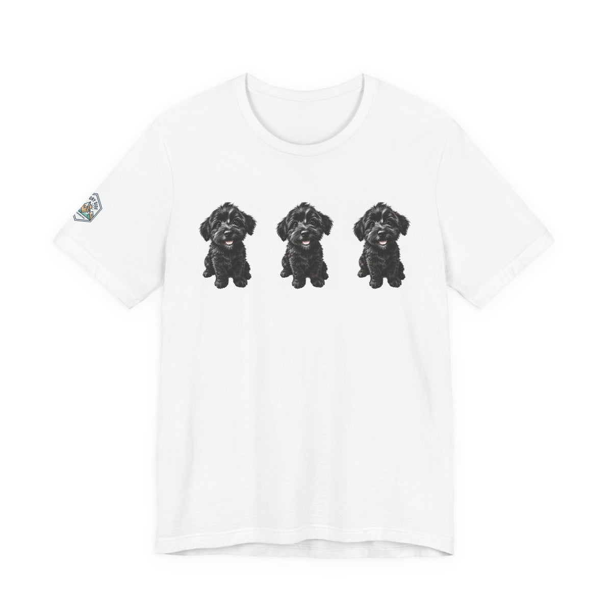 Cute Black Schnoodle Dog Graphic T-Shirt