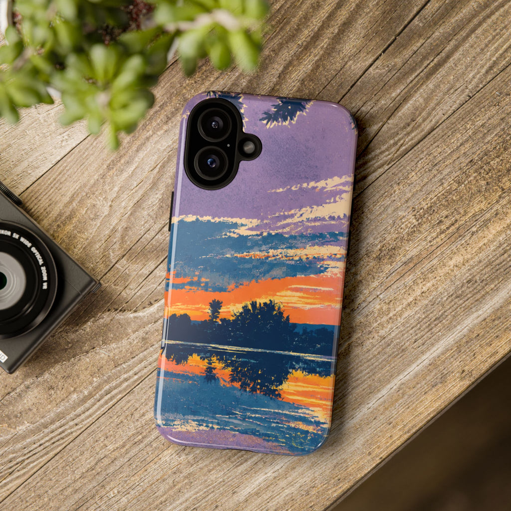 Sunset Lake Tough Phone Case