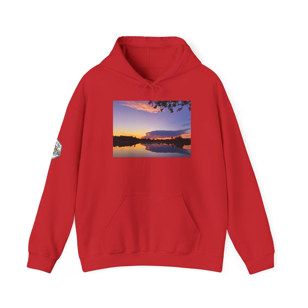 Ellensburg Sunset Fishing Pond Hoodie