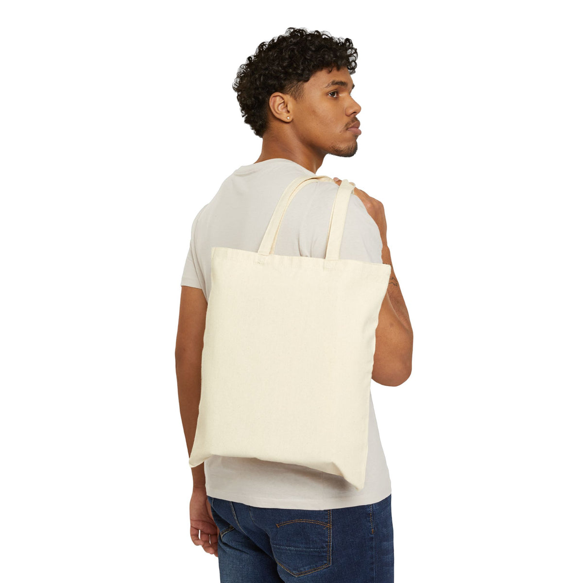 “No Cap, Literally” Funny Meme Cotton Canvas Tote Bag