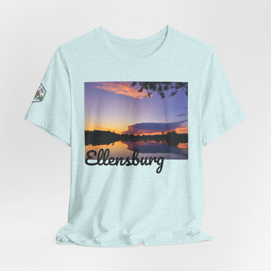 Ellensburg Sunset Lake Reflection Landscape T-Shirt