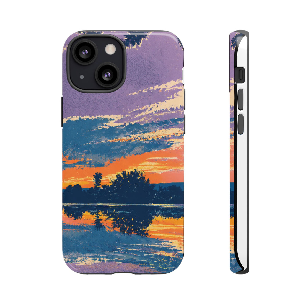Sunset Lake Tough Phone Case