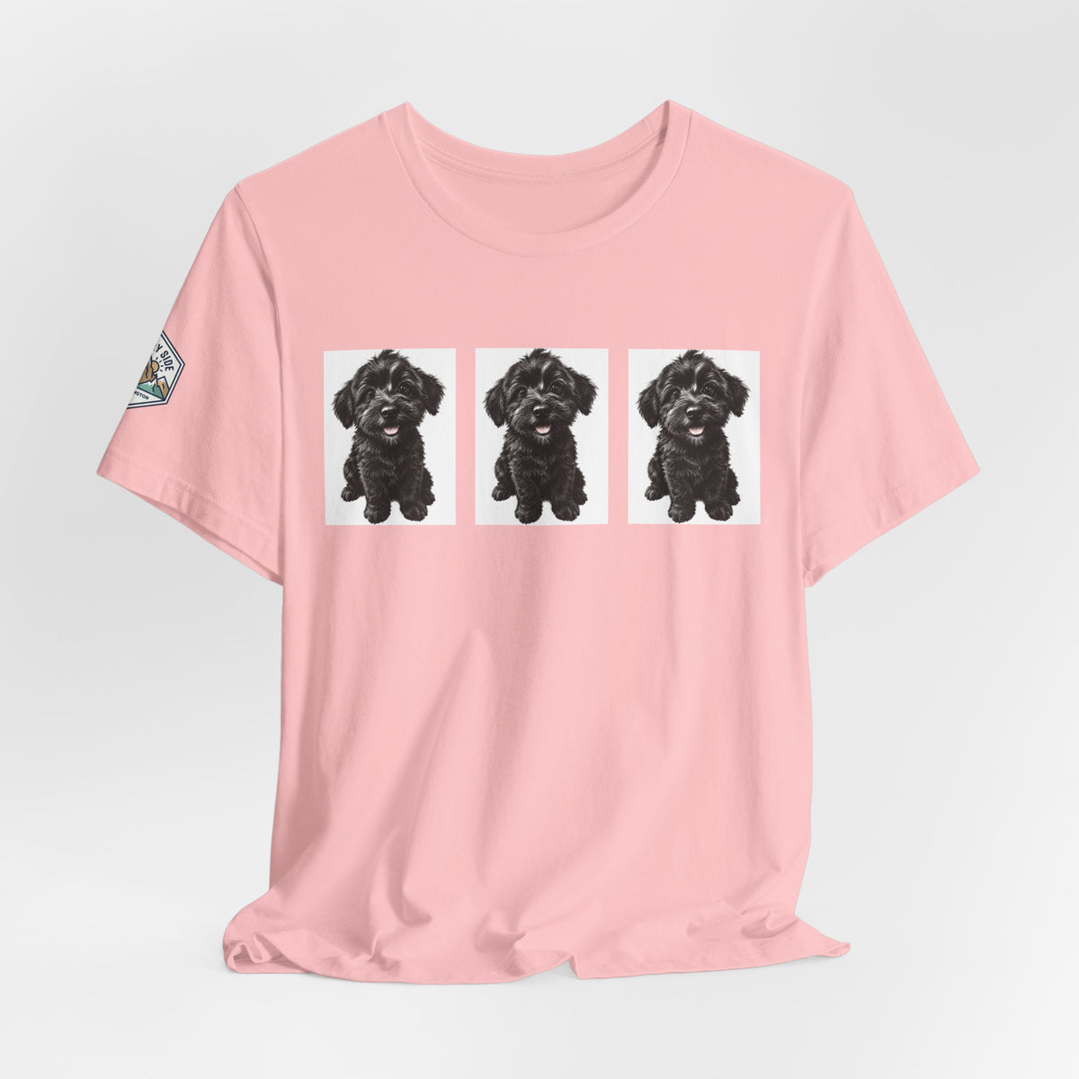 Cute Black Schnoodle Dog Graphic T-Shirt