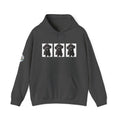 Three Black Schnoodle Puppy Graphic Hoodie
