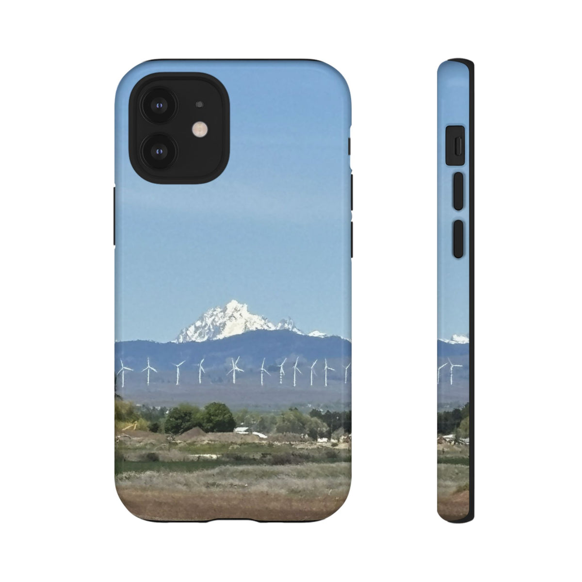 Mt Stuart from Ellensburg, Washington with Windmills Tough Phone Case