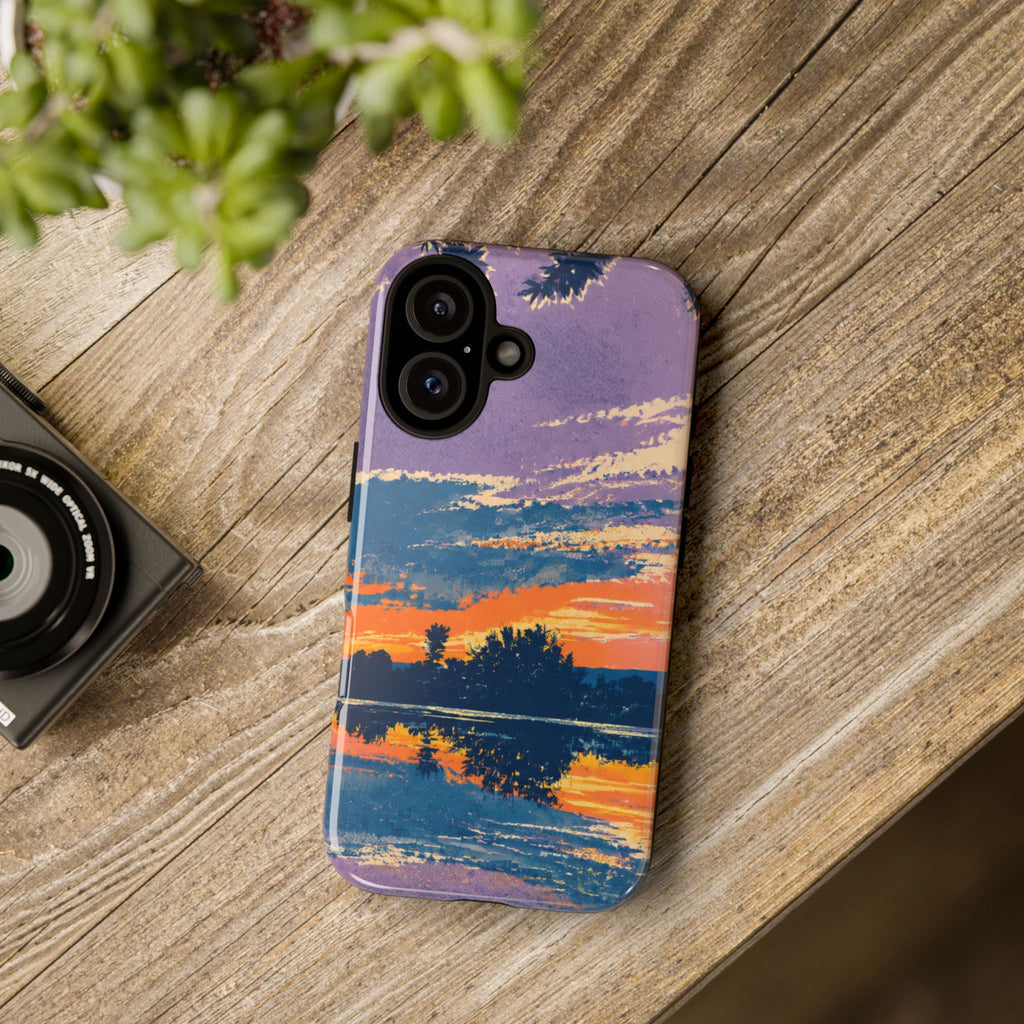 Sunset Lake Tough Phone Case
