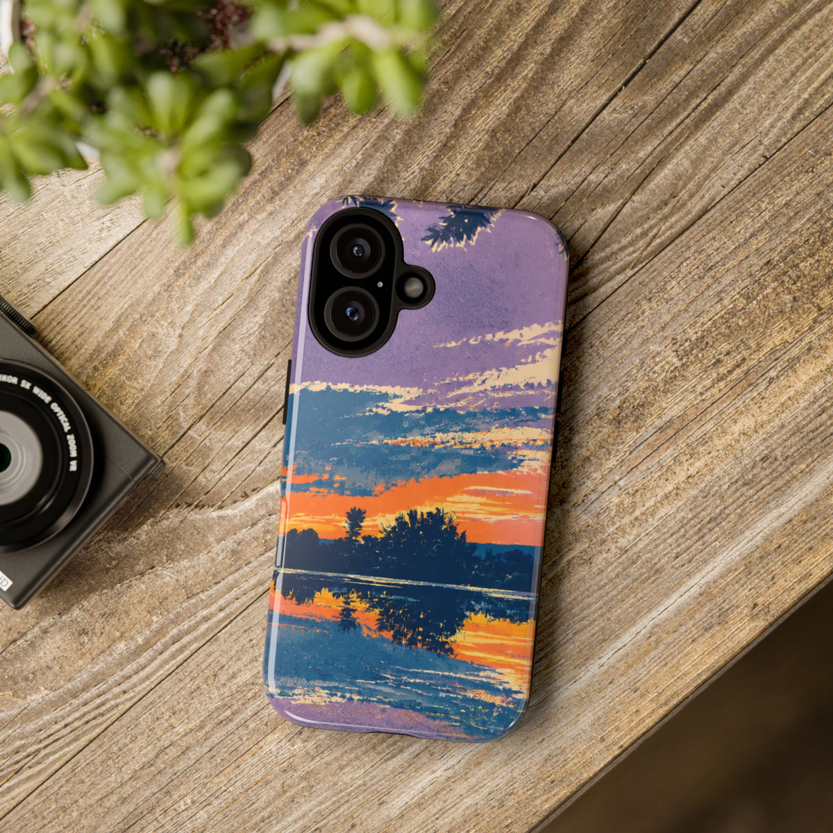 Sunset Lake Tough Phone Case