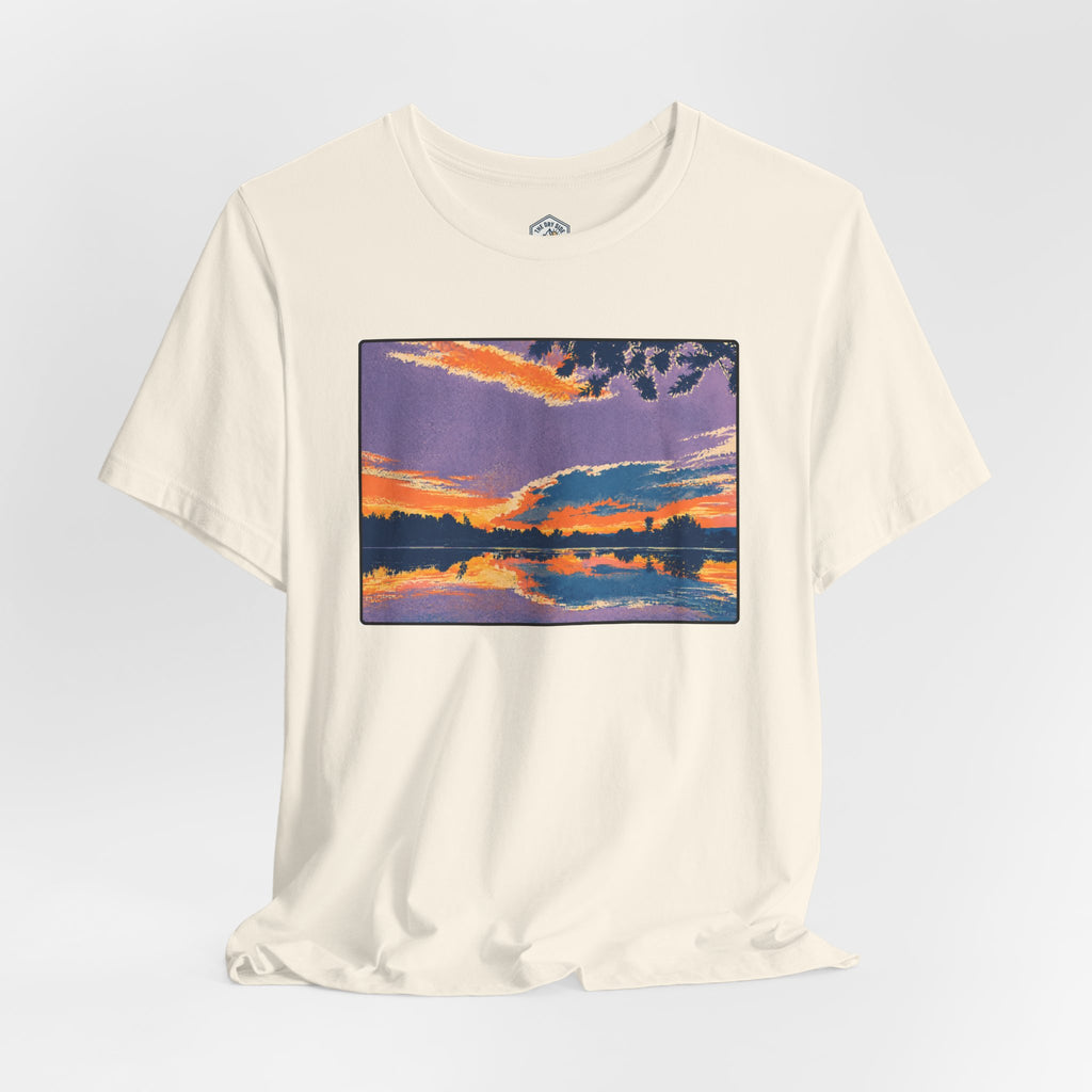 Retro Ellensburg Ringer Loop Sunset T-Shirt