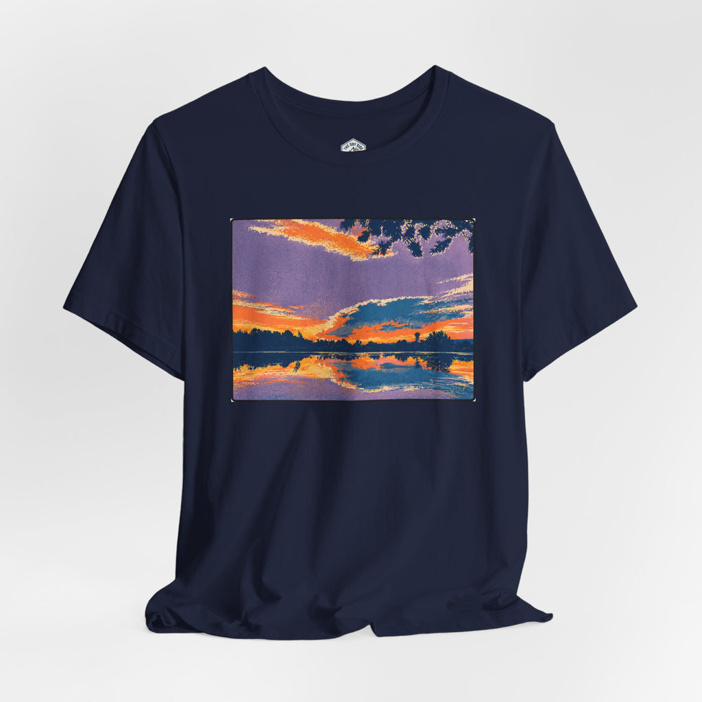 Retro Ellensburg Ringer Loop Sunset T-Shirt