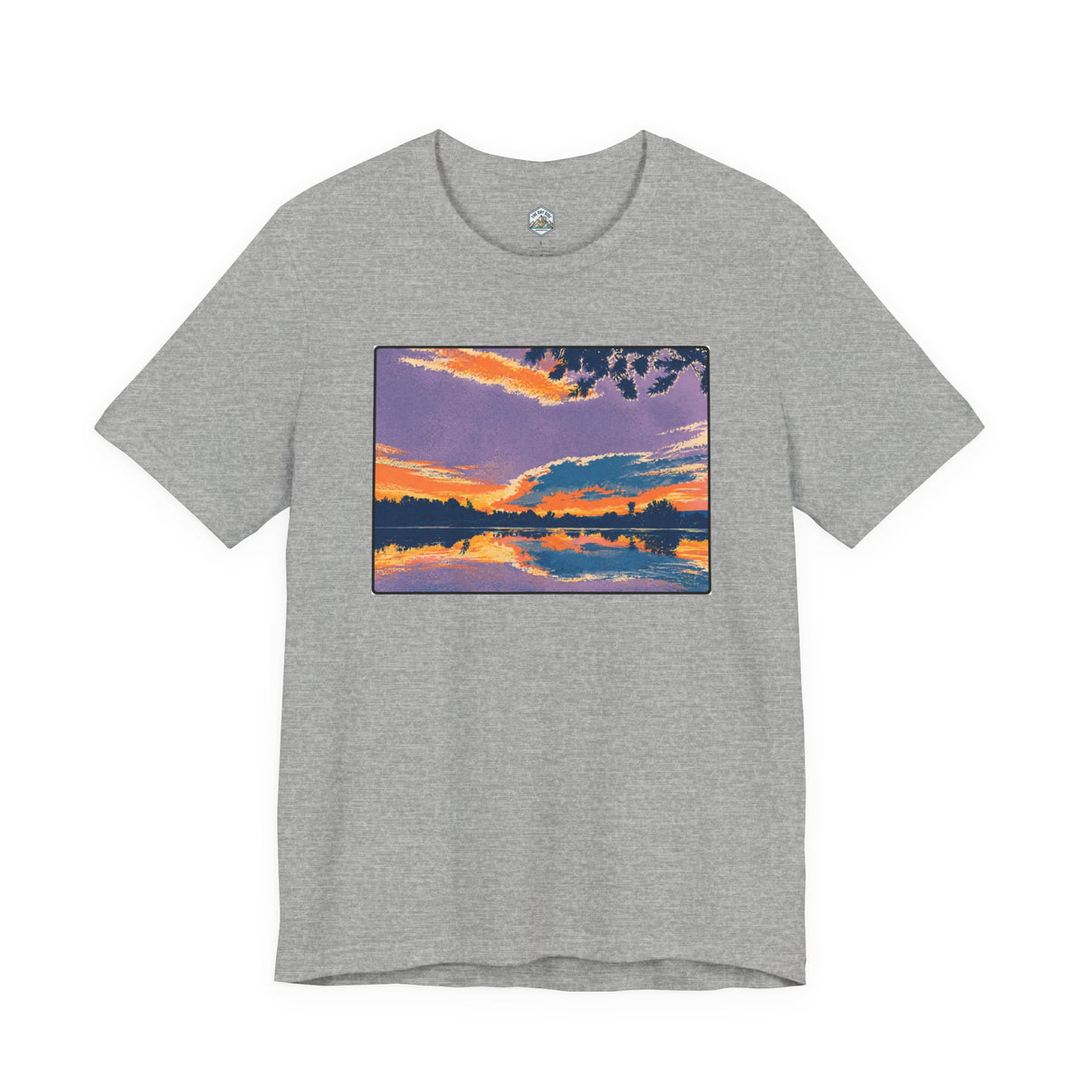 Retro Ellensburg Ringer Loop Sunset T-Shirt