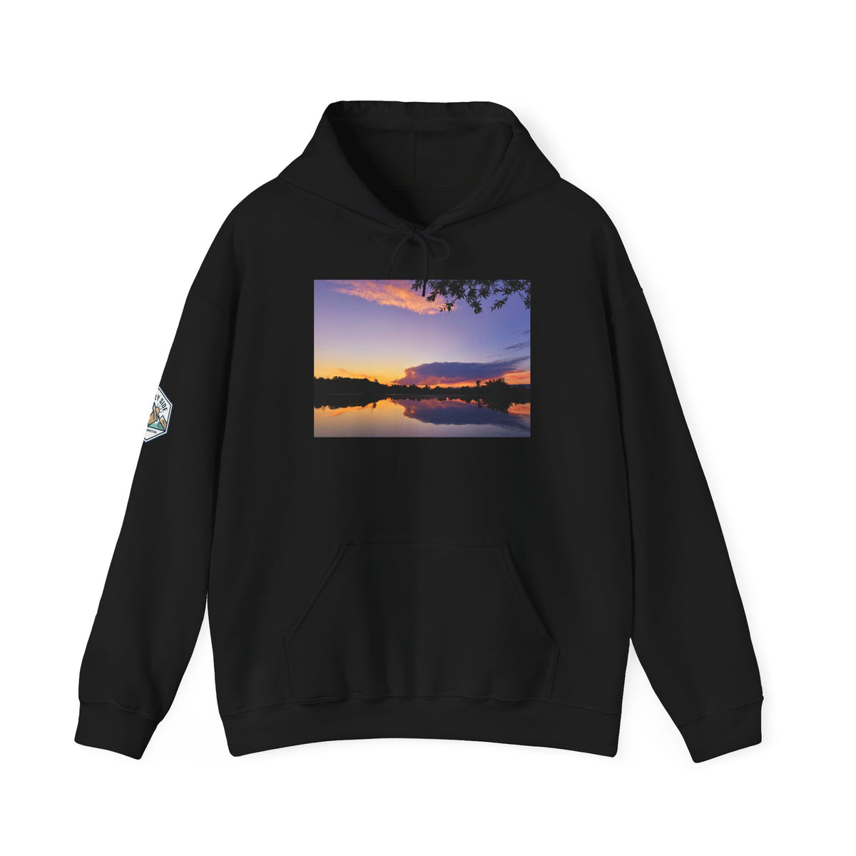 Ellensburg Sunset Fishing Pond Hoodie