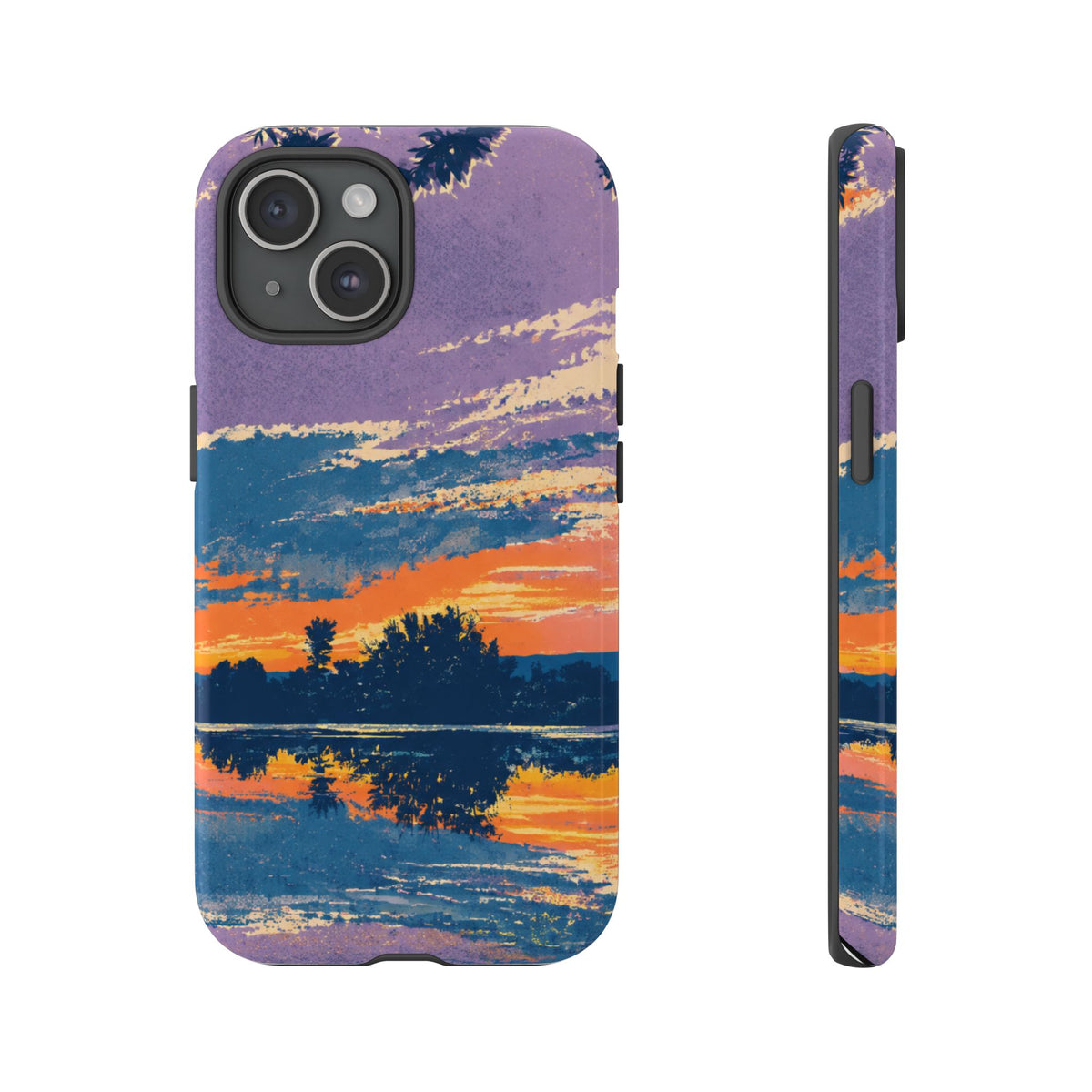 Sunset Lake Tough Phone Case