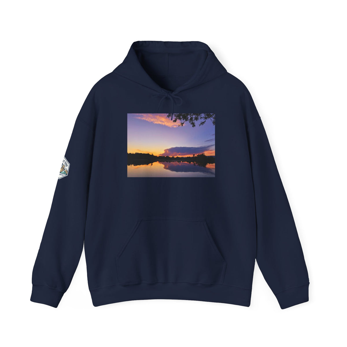Ellensburg Sunset Fishing Pond Hoodie