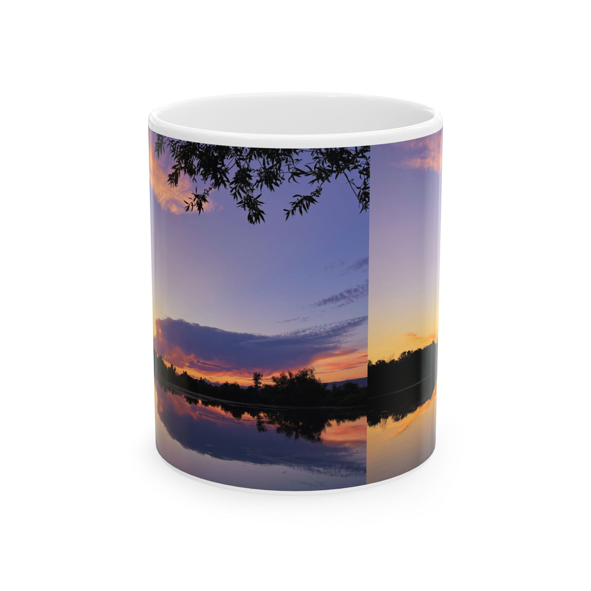 Ellensburg Sunset Lake Reflection Ceramic Mug