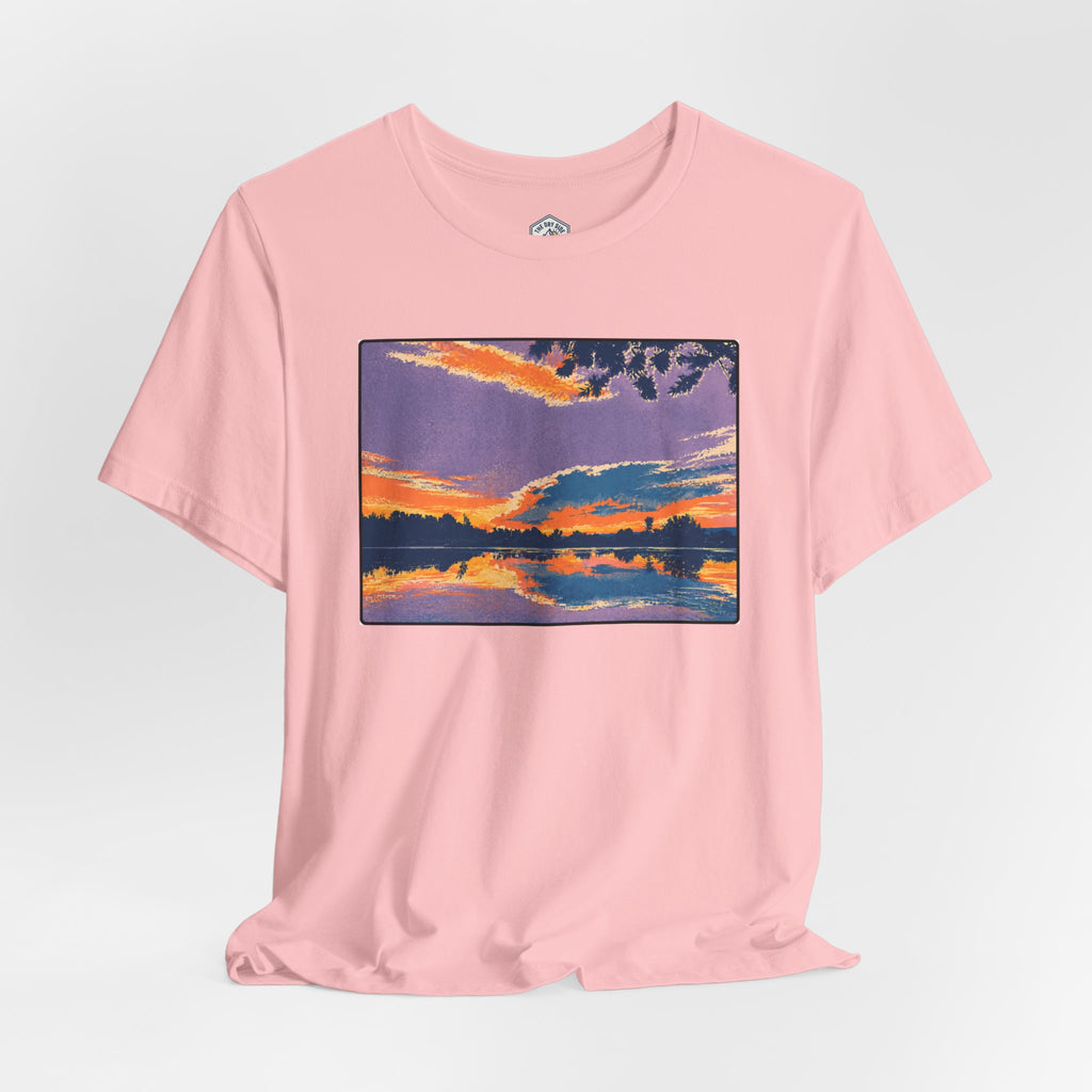 Retro Ellensburg Ringer Loop Sunset T-Shirt