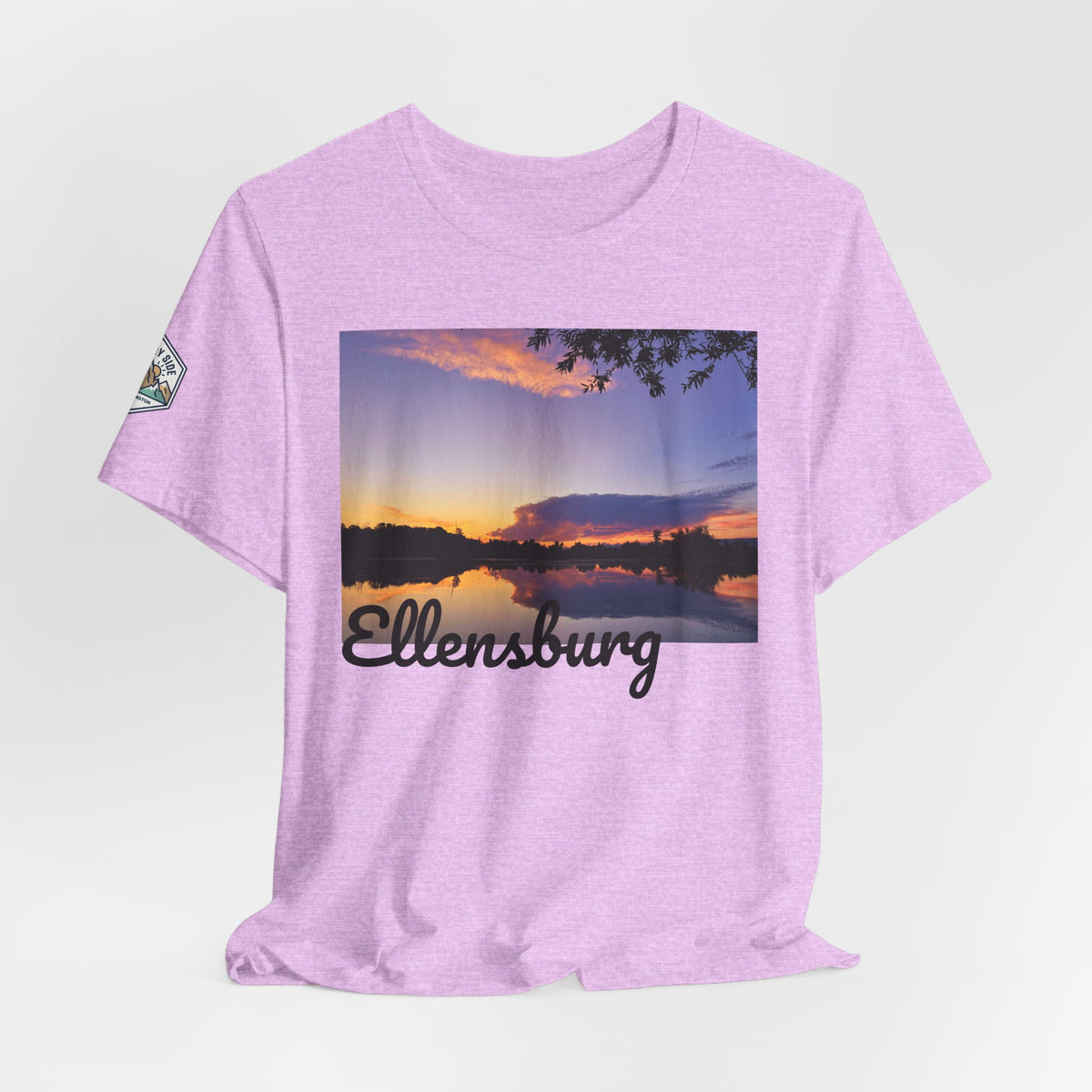 Ellensburg Sunset Lake Reflection Landscape T-Shirt