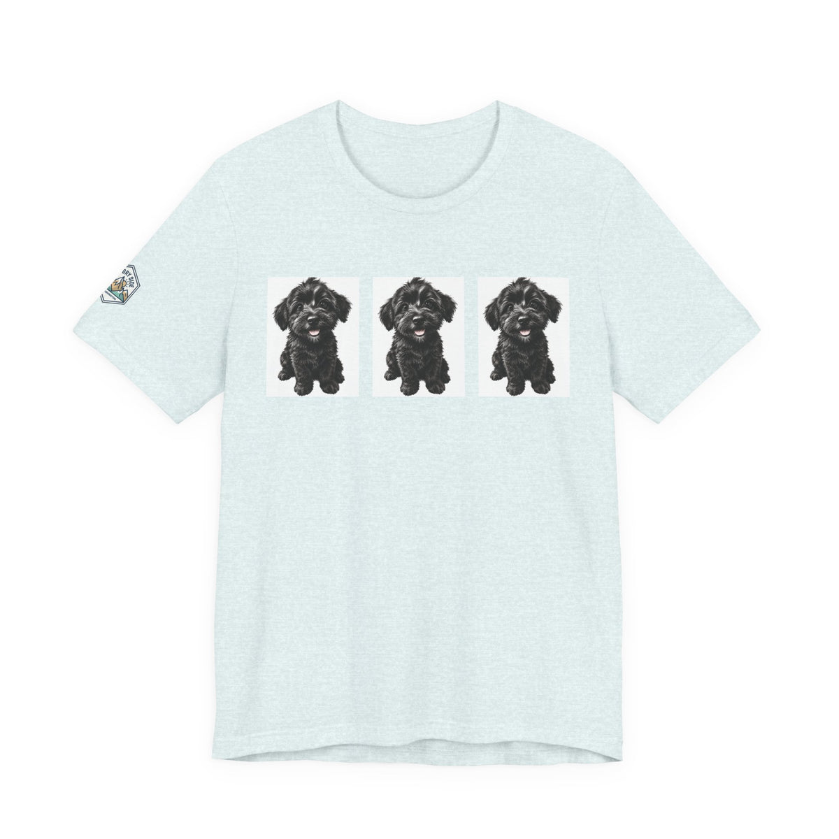 Cute Black Schnoodle Dog Graphic T-Shirt