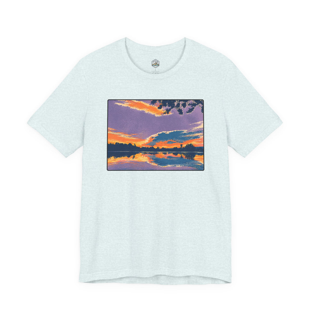 Retro Ellensburg Ringer Loop Sunset T-Shirt