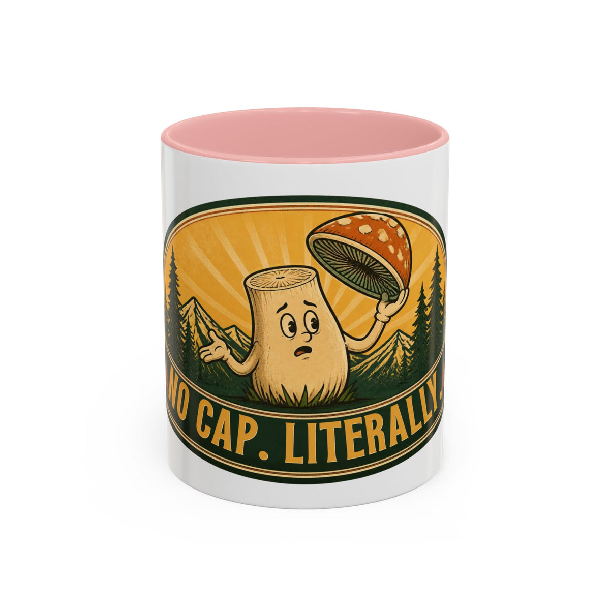 No Cap, Literally Mushroom Coffee Mug