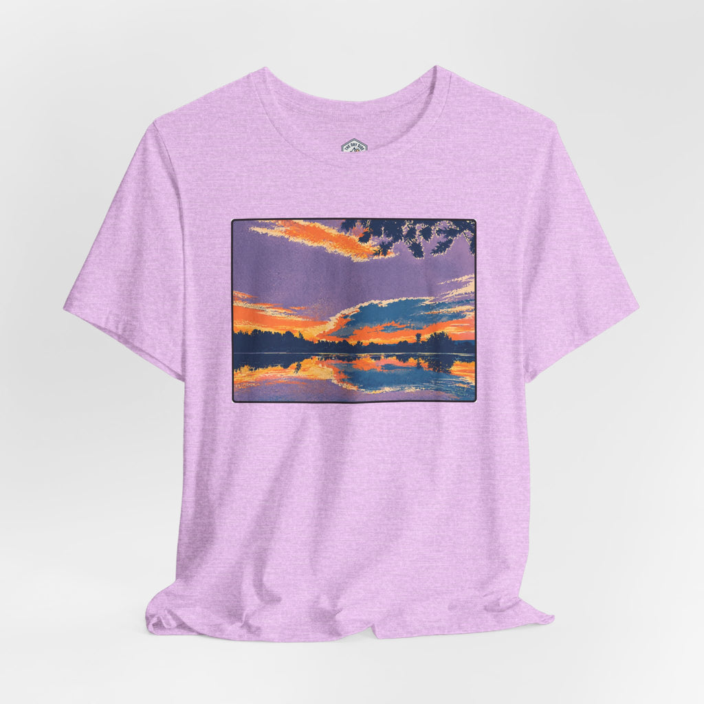Retro Ellensburg Ringer Loop Sunset T-Shirt