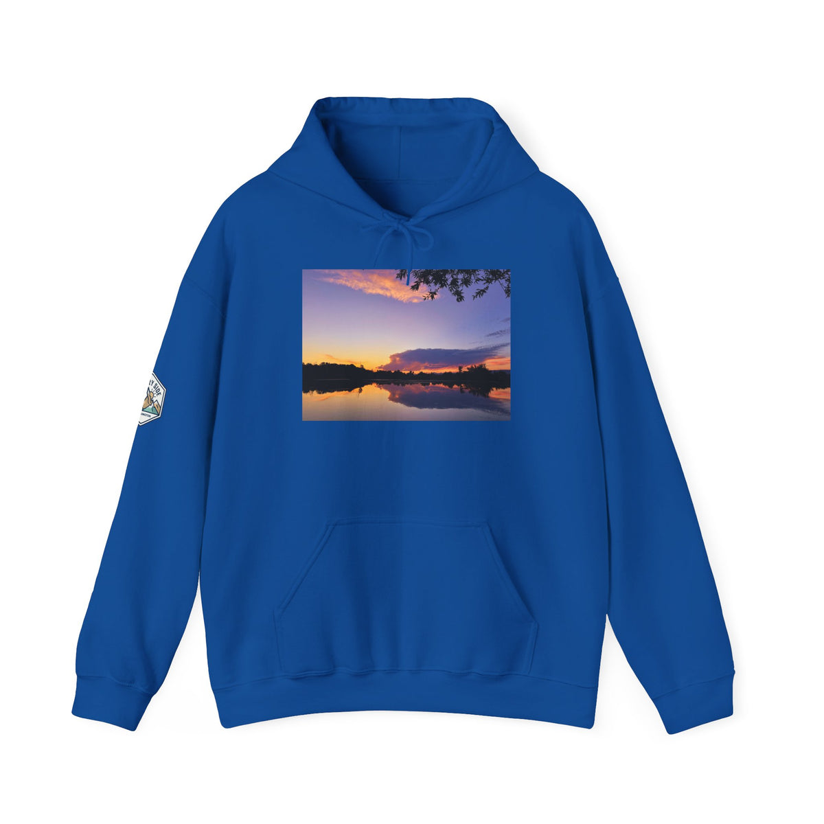 Ellensburg Sunset Fishing Pond Hoodie