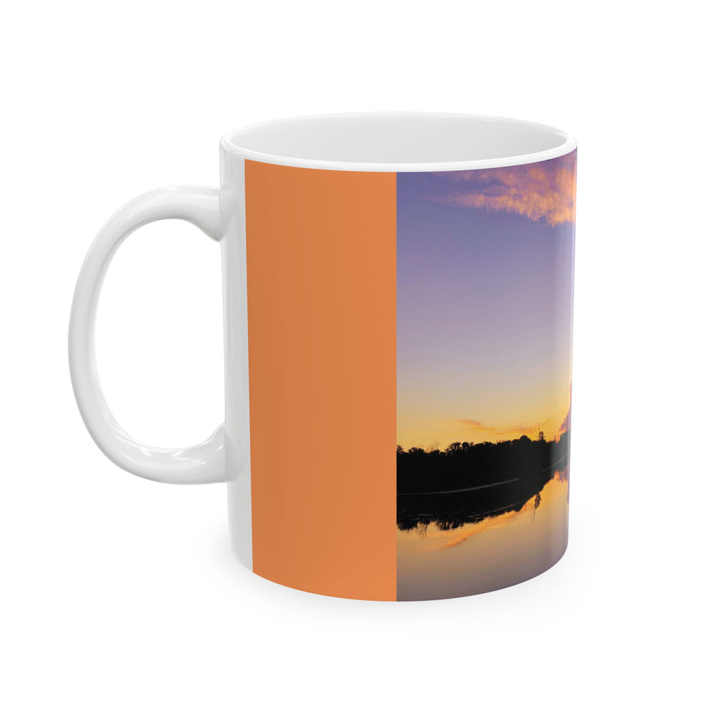 Ellensburg Ringer Loop Sunset Fishing Pond Reflection Ceramic Mug