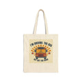 Retro Driving the Bus Canvas Tote Bag