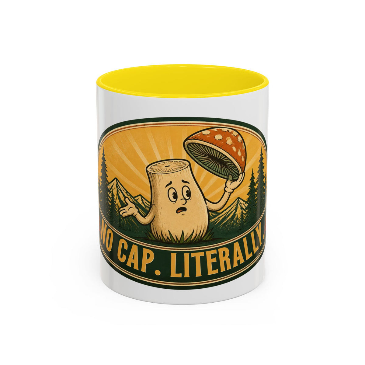 No Cap, Literally Mushroom Coffee Mug
