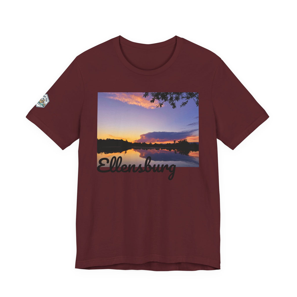 Ellensburg Sunset Lake Reflection Landscape T-Shirt