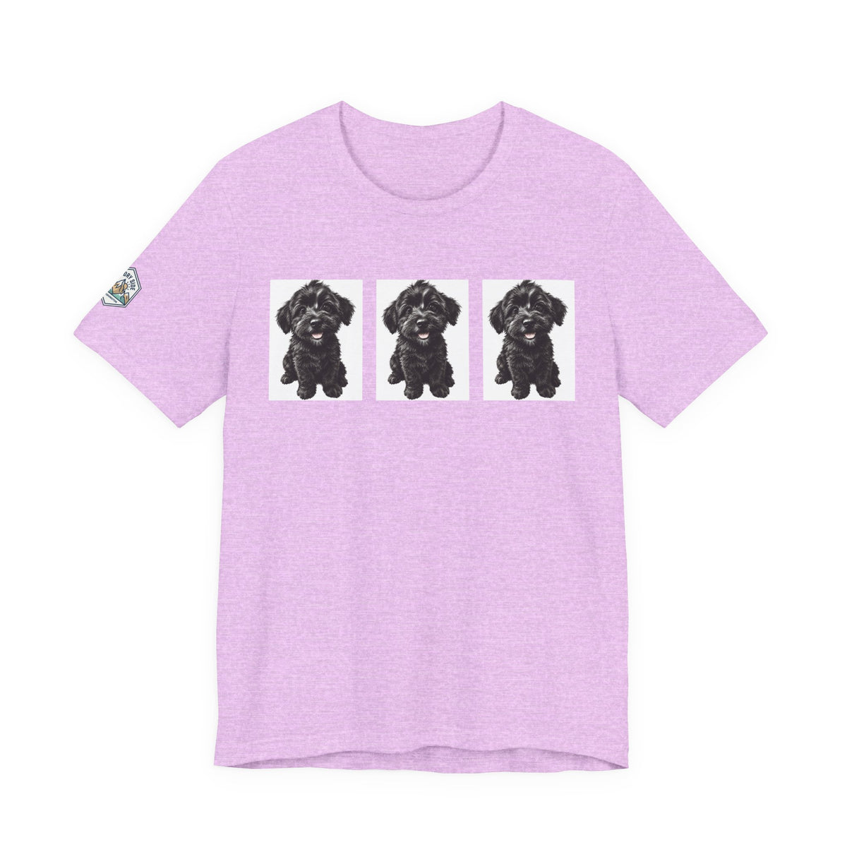 Cute Black Schnoodle Dog Graphic T-Shirt
