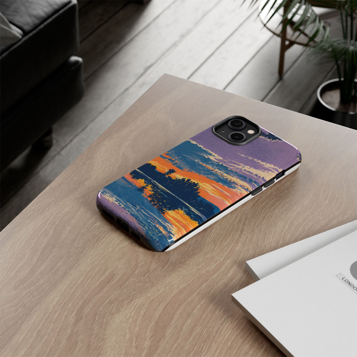 Sunset Lake Tough Phone Case