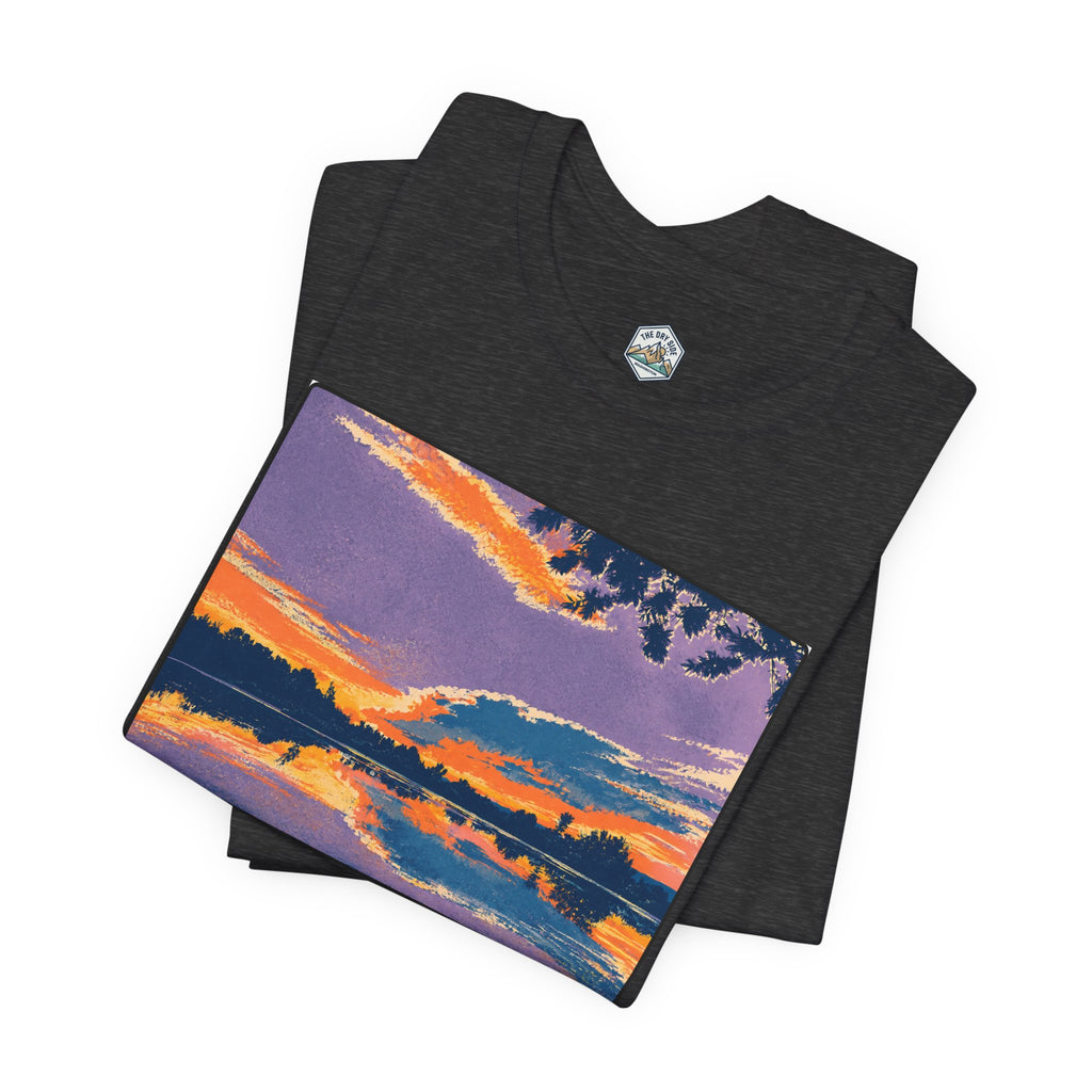 Retro Ellensburg Ringer Loop Sunset T-Shirt
