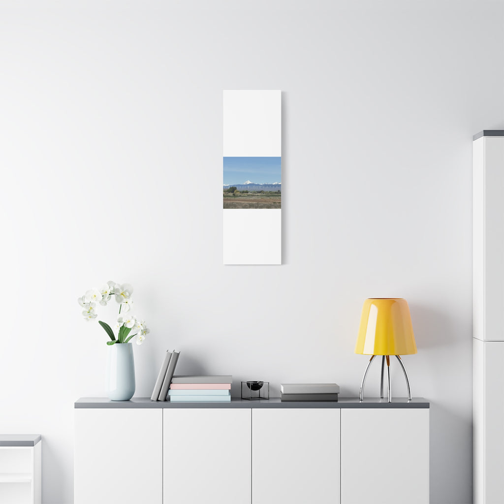 Mt Stuart Range with Windmill Landscape from Ellensburg Canvas Wall Art