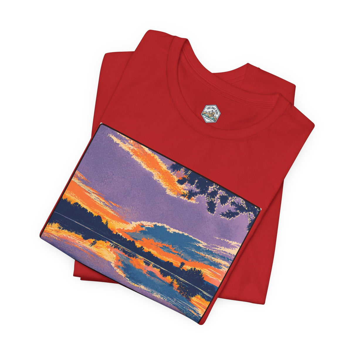 Retro Ellensburg Ringer Loop Sunset T-Shirt